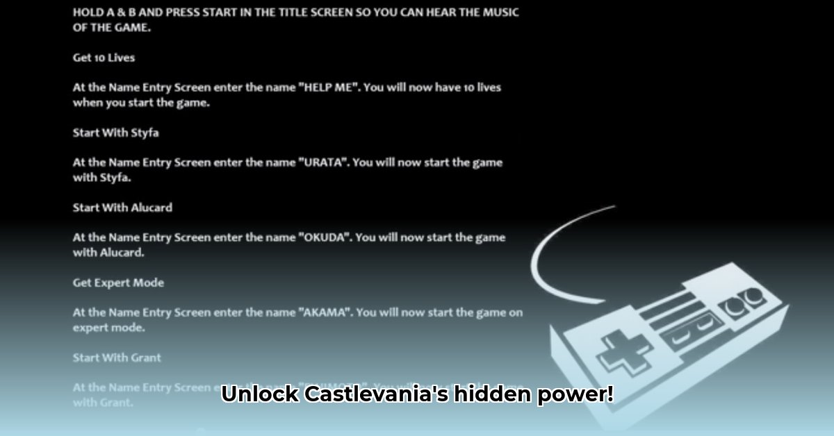 castlevania-cheats